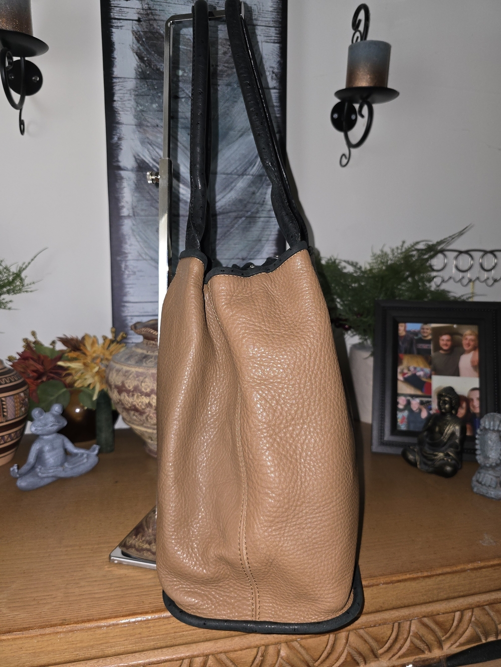 See By Chloe Luggage Tan Pebbled Leather Drawstring Tote. EUC - Picture 5 of 15